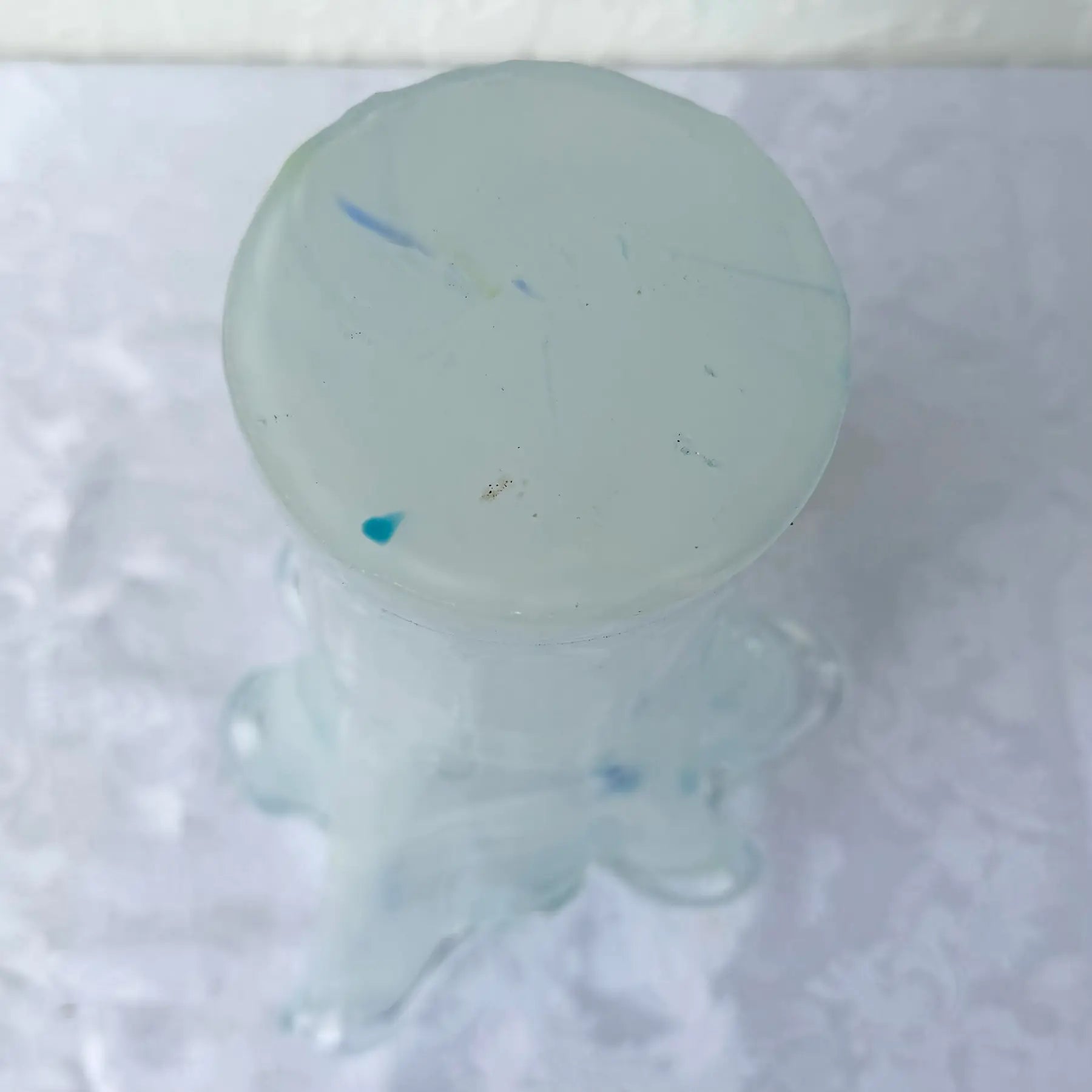 Italian Hand-Blown Art Glass Vase Made in the Murano Tradition Dolphin & Flamingo