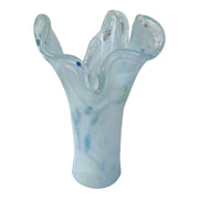 Italian Hand-Blown Art Glass Vase Made in the Murano Tradition Dolphin & Flamingo
