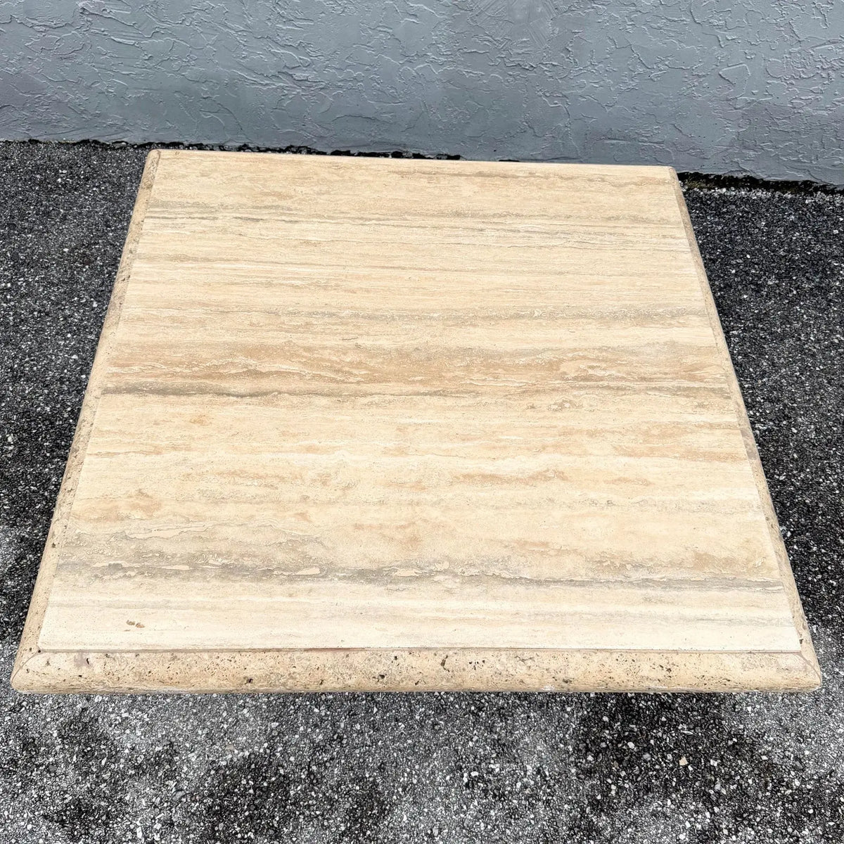 Italian Travertine Bullnose Edge Coffee Table