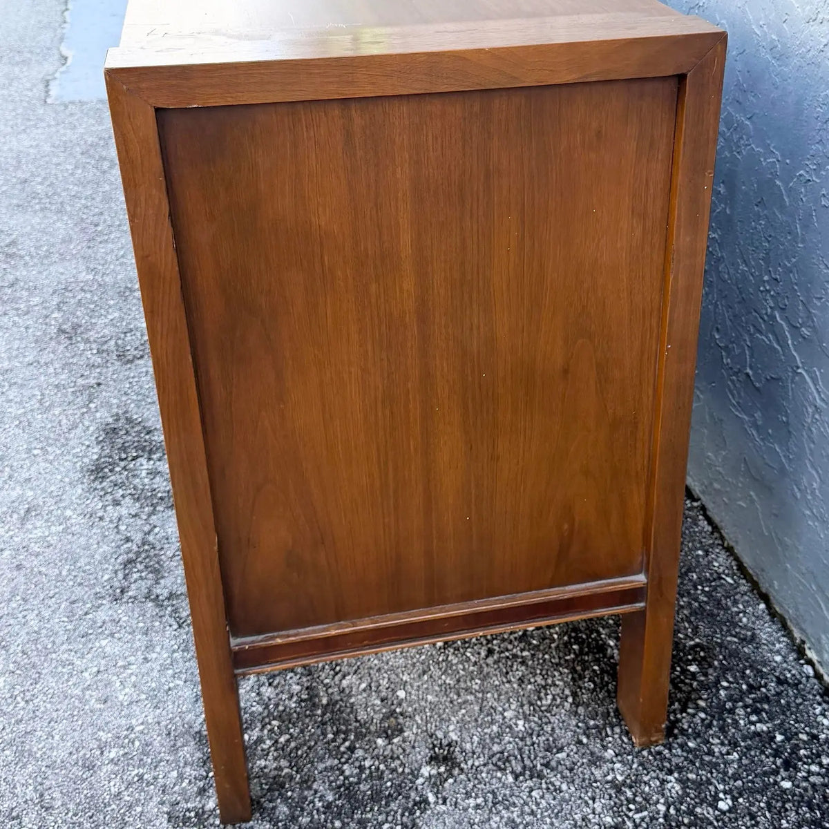 Mid Century Brutalist Credenza by United Furniture Corporation Dolphin & Flamingo