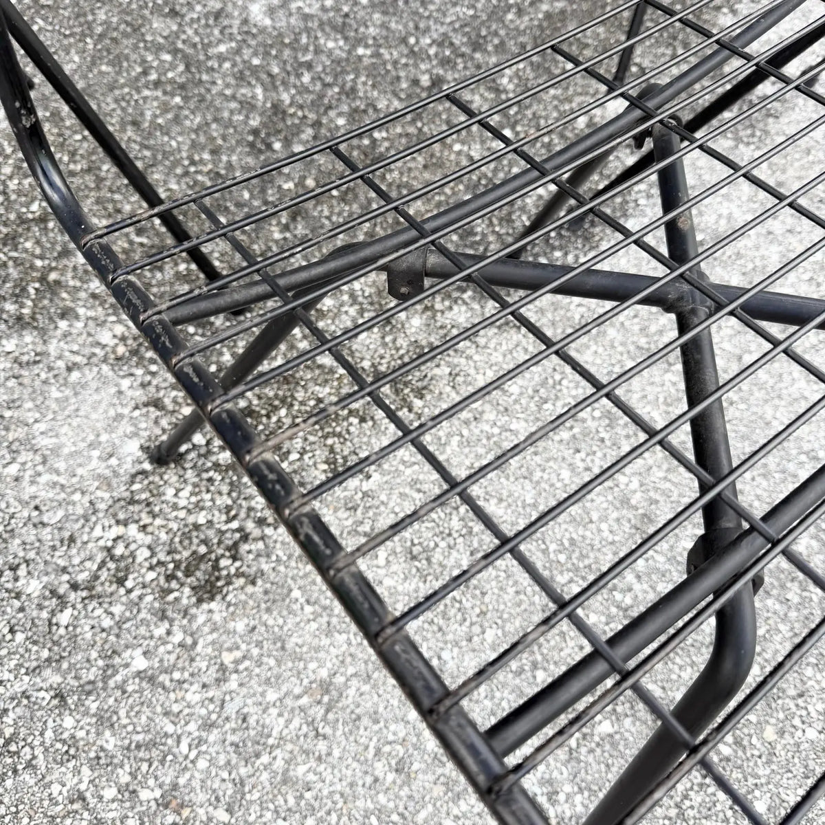 Mid-Century Modern Black Wire Side Chairs Designed by John Keal for Pacific Iron - Set of 4
