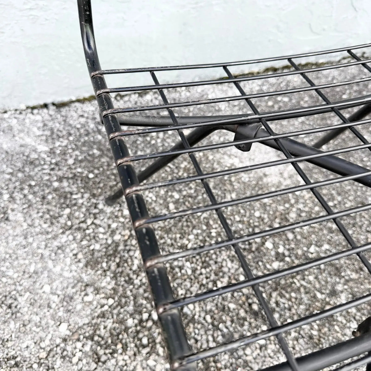 Mid-Century Modern Black Wire Side Chairs Designed by John Keal for Pacific Iron - Set of 4