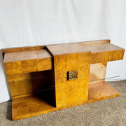 Mid Century Modern BurlWood Credenza/Dry Bar Jay Spectre for Century - Dolphin & Flamingo