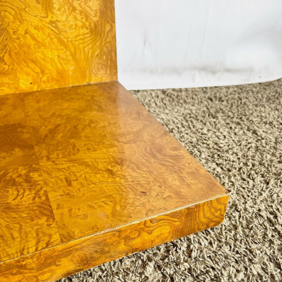 Mid Century Modern BurlWood Credenza/Dry Bar Jay Spectre for Century - Dolphin & Flamingo