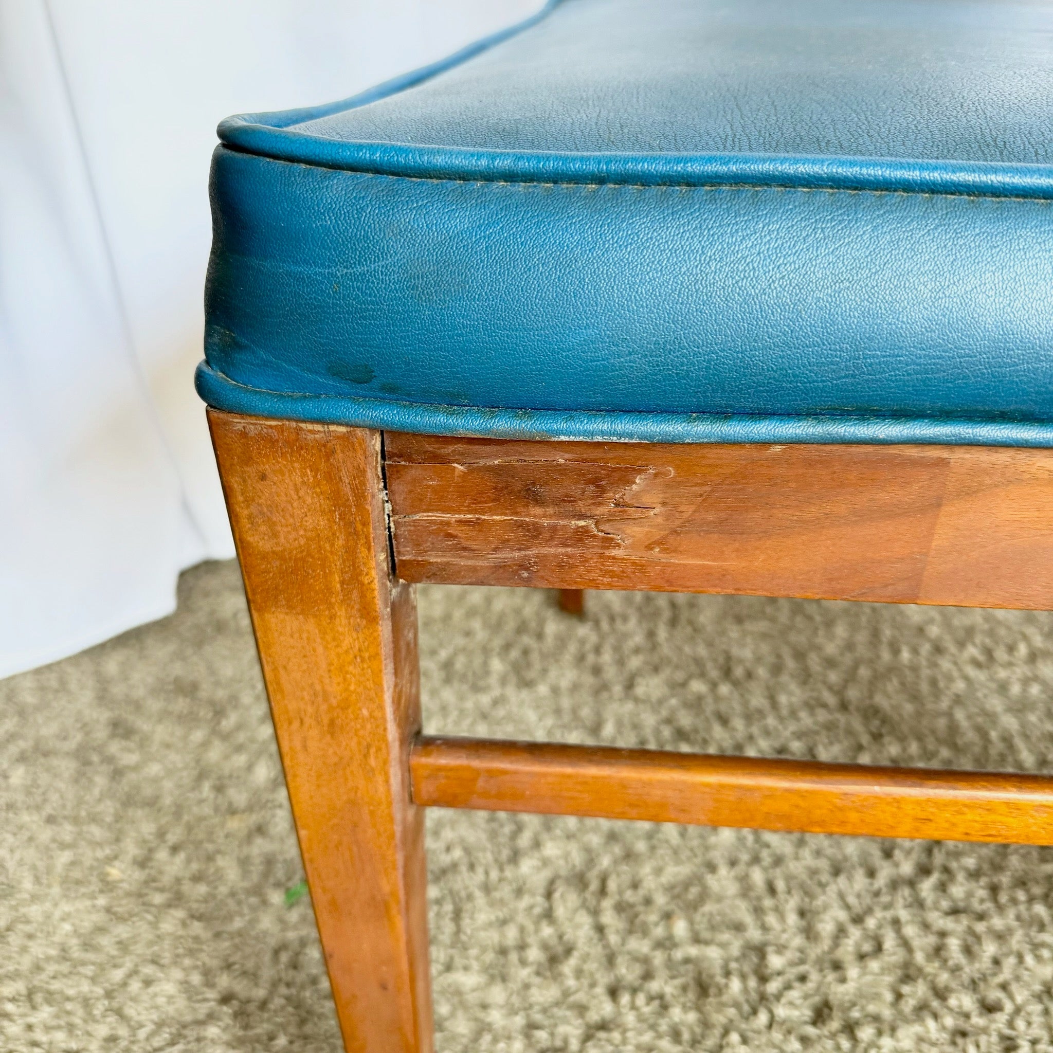 Mid Century Modern Cane Back Wooden Dining Chairs by Foster McDavid - Set of 3 - Dolphin & Flamingo