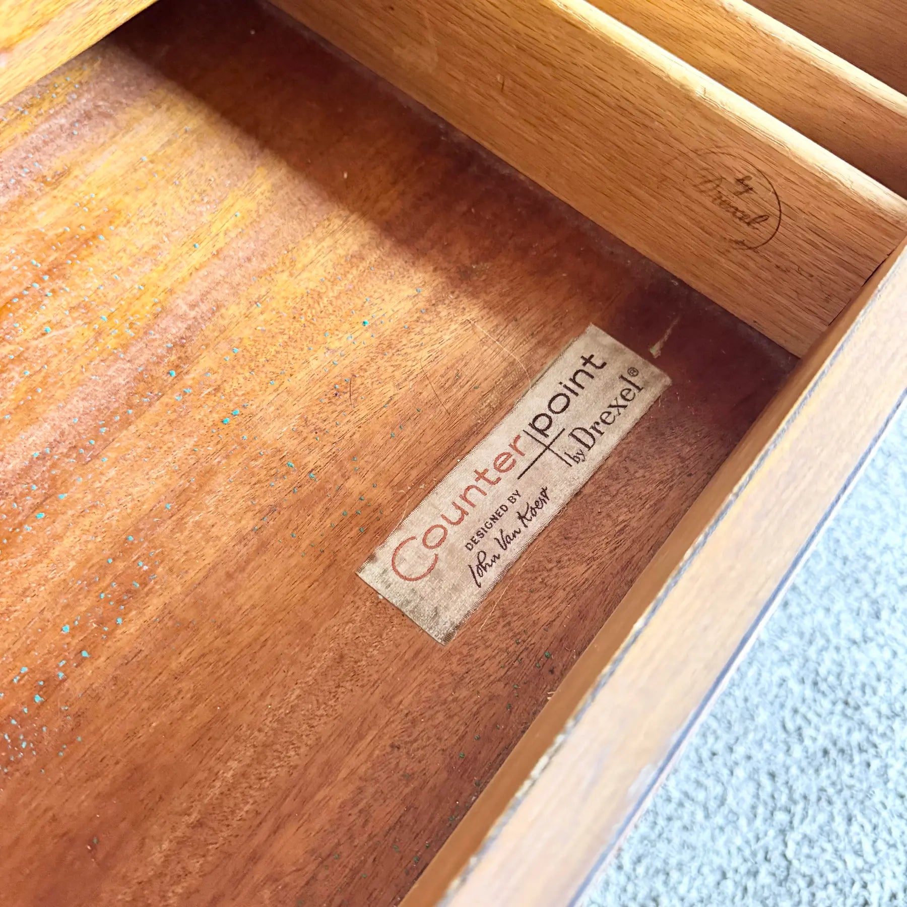 Mid Century Modern Counterpoint Credenza With Hutch/China Cabinet by Drexel