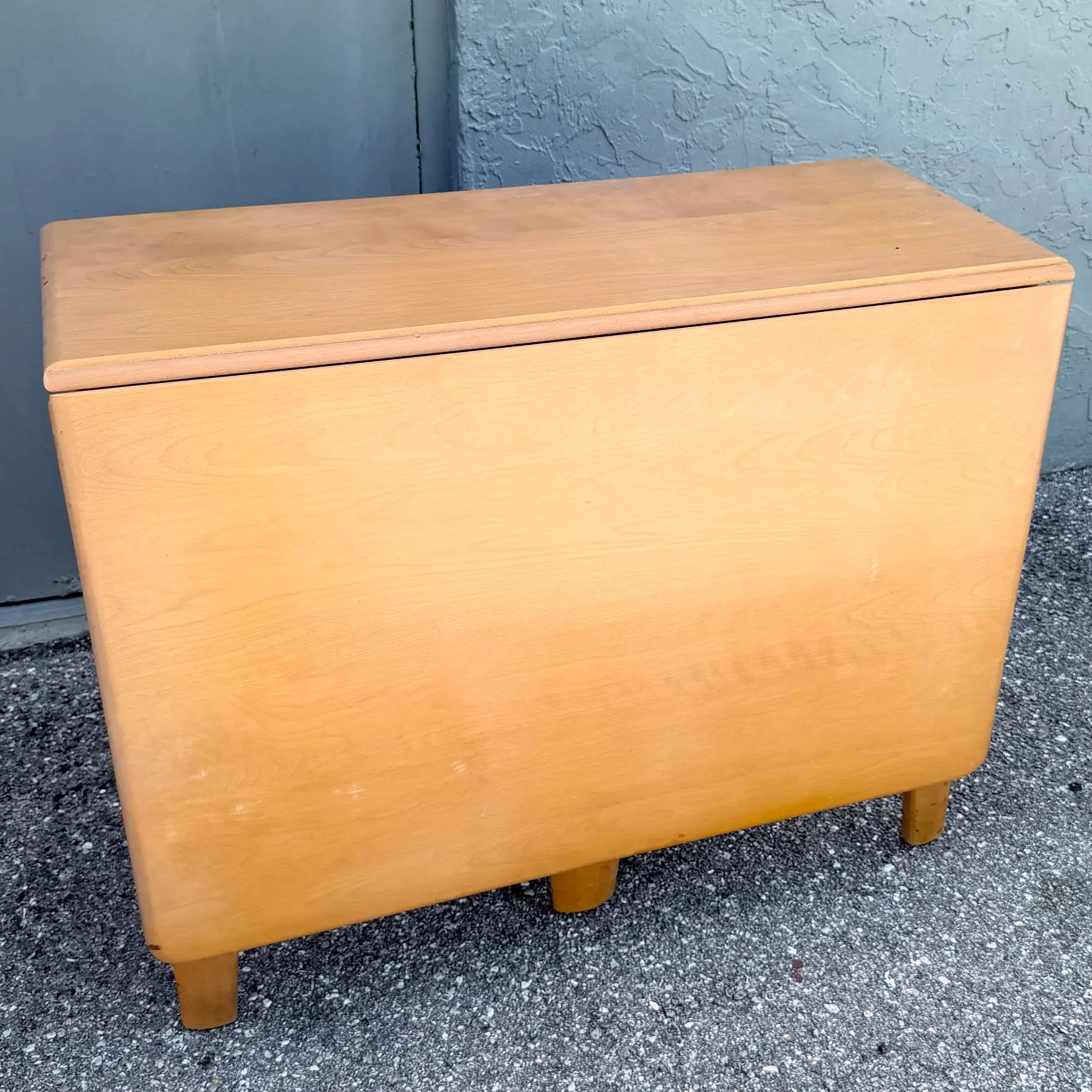 Mid Century Modern M166 Drop Leaf Dining Table by Haywood Wakefieldr Dolphin & Flamingo