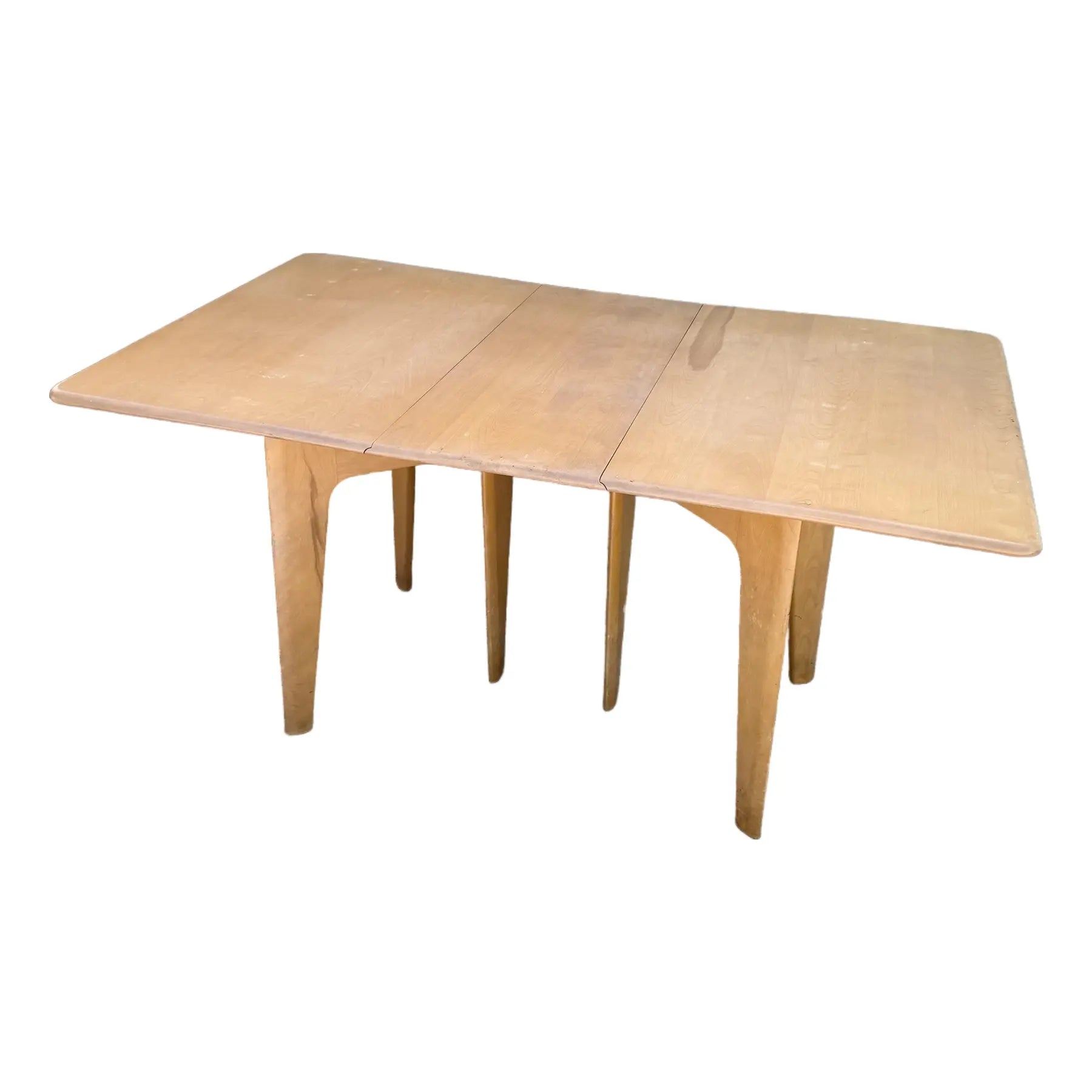Mid Century Modern M166 Drop Leaf Dining Table by Haywood Wakefieldr Dolphin & Flamingo