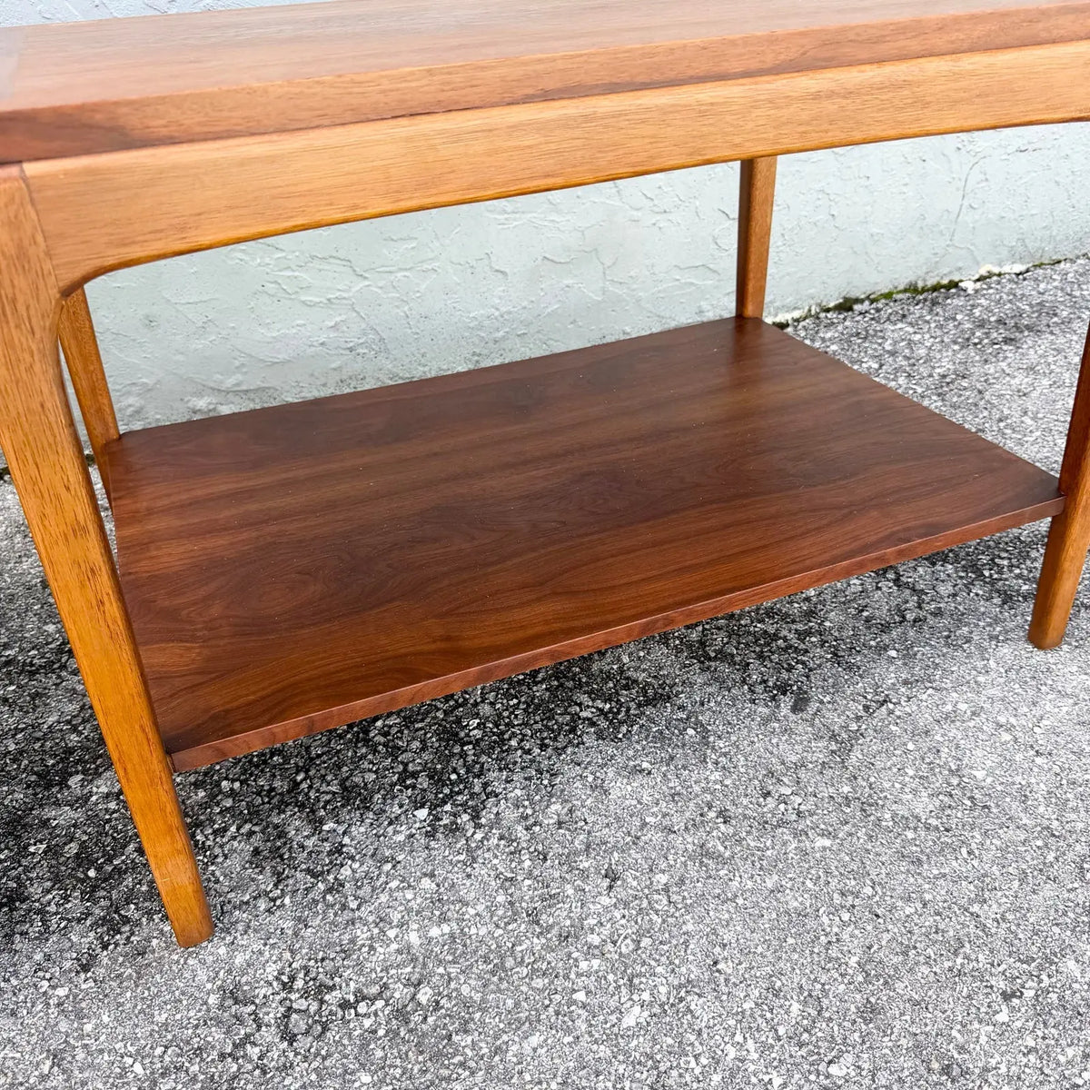Mid Century Modern “Rhythm” Walnut Side Tables by Lane - A Pair