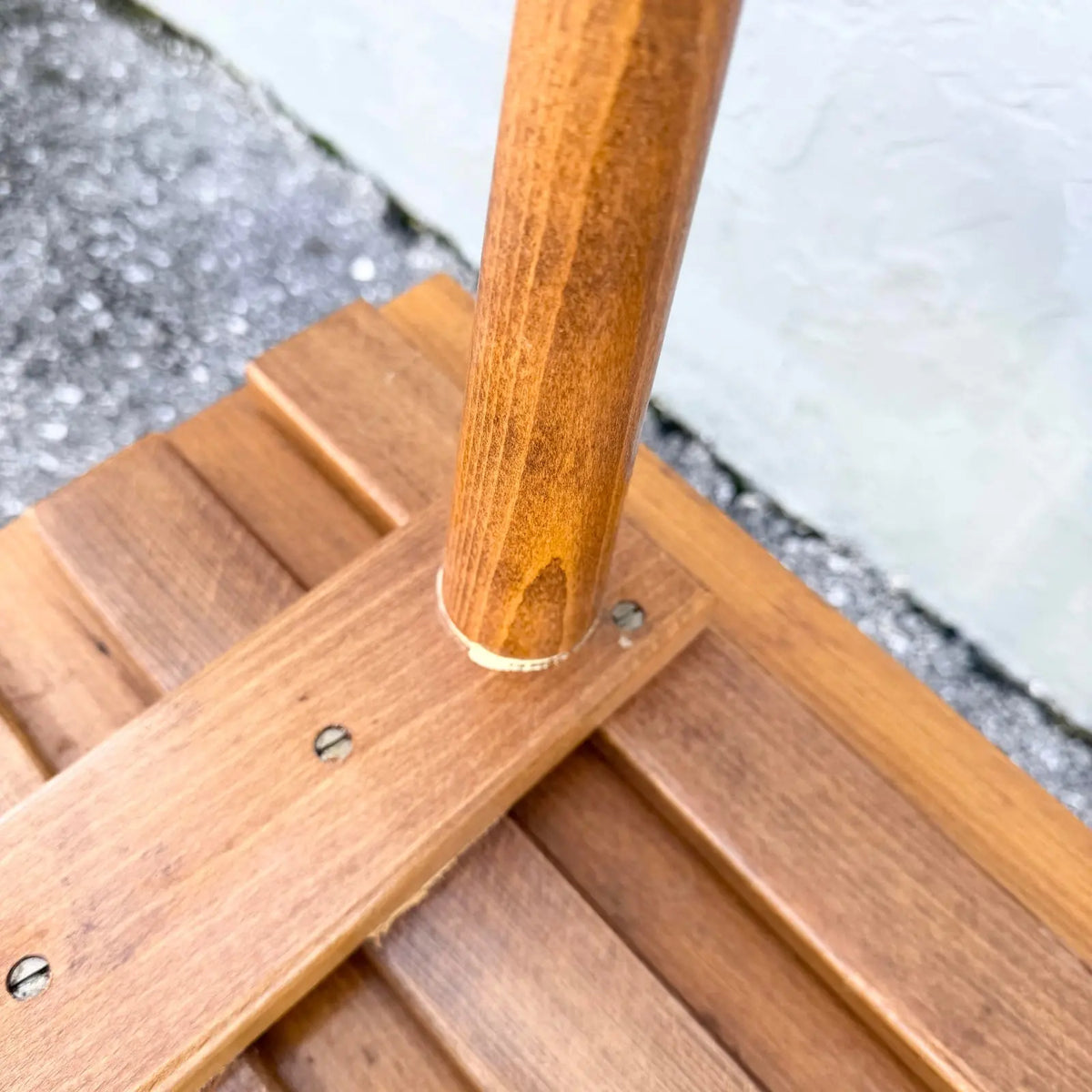Mid Century Modern Slatted Benches/Side Tables - A Pair