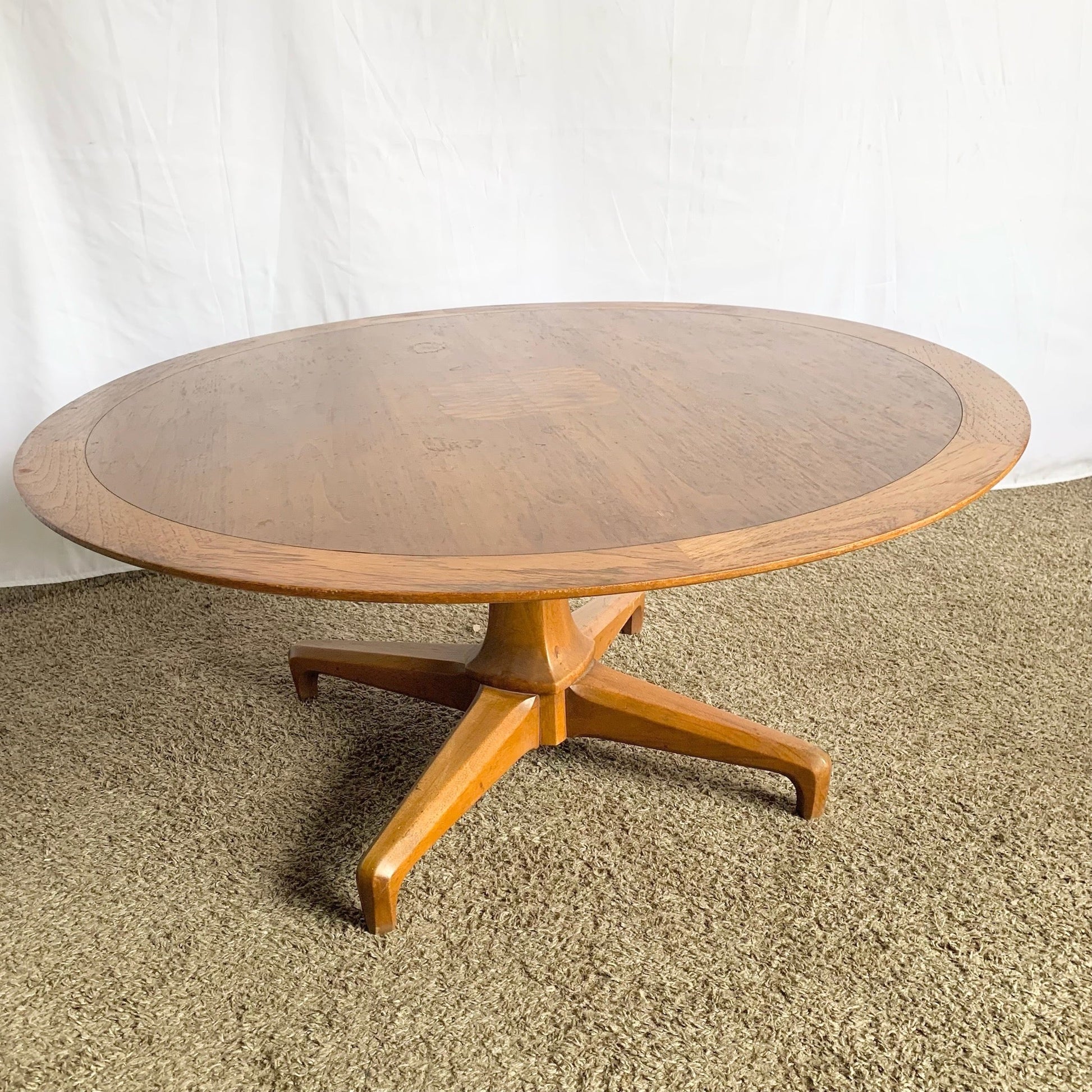Mid Century Modern Sophisticate Swivel Top Adjustable Coffee Table by Tomlinson - Dolphin & Flamingo