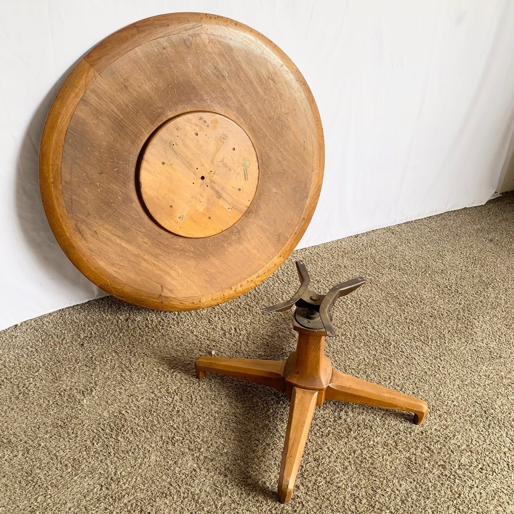 Mid Century Modern Sophisticate Swivel Top Adjustable Coffee Table by Tomlinson - Dolphin & Flamingo