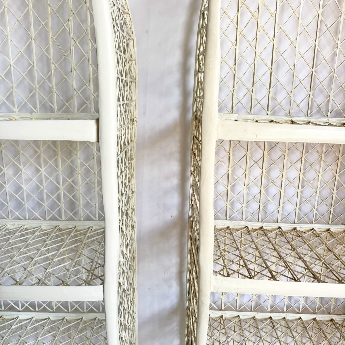Mid Century Modern Spun Fiberglass Etagere/Bookshelves - A Pair - Dolphin & Flamingo