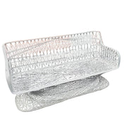 Mid Century Modern Spun Fiberglass Sofa Bench - Dolphin & Flamingo