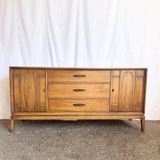 Mid Century Modern Walnut Credenza - Dolphin & Flamingo