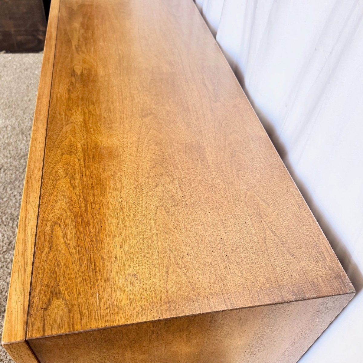 Mid Century Modern Walnut Credenza - Dolphin & Flamingo