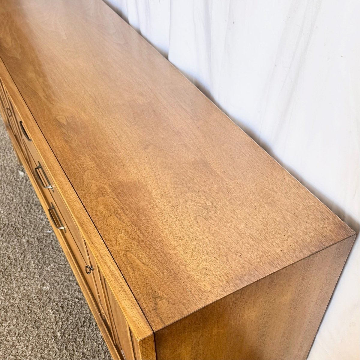 Mid Century Modern Walnut Credenza - Dolphin & Flamingo