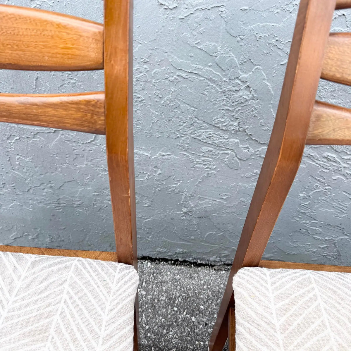 Mid Century Modern Wooden Dining Chairs - Set of 6