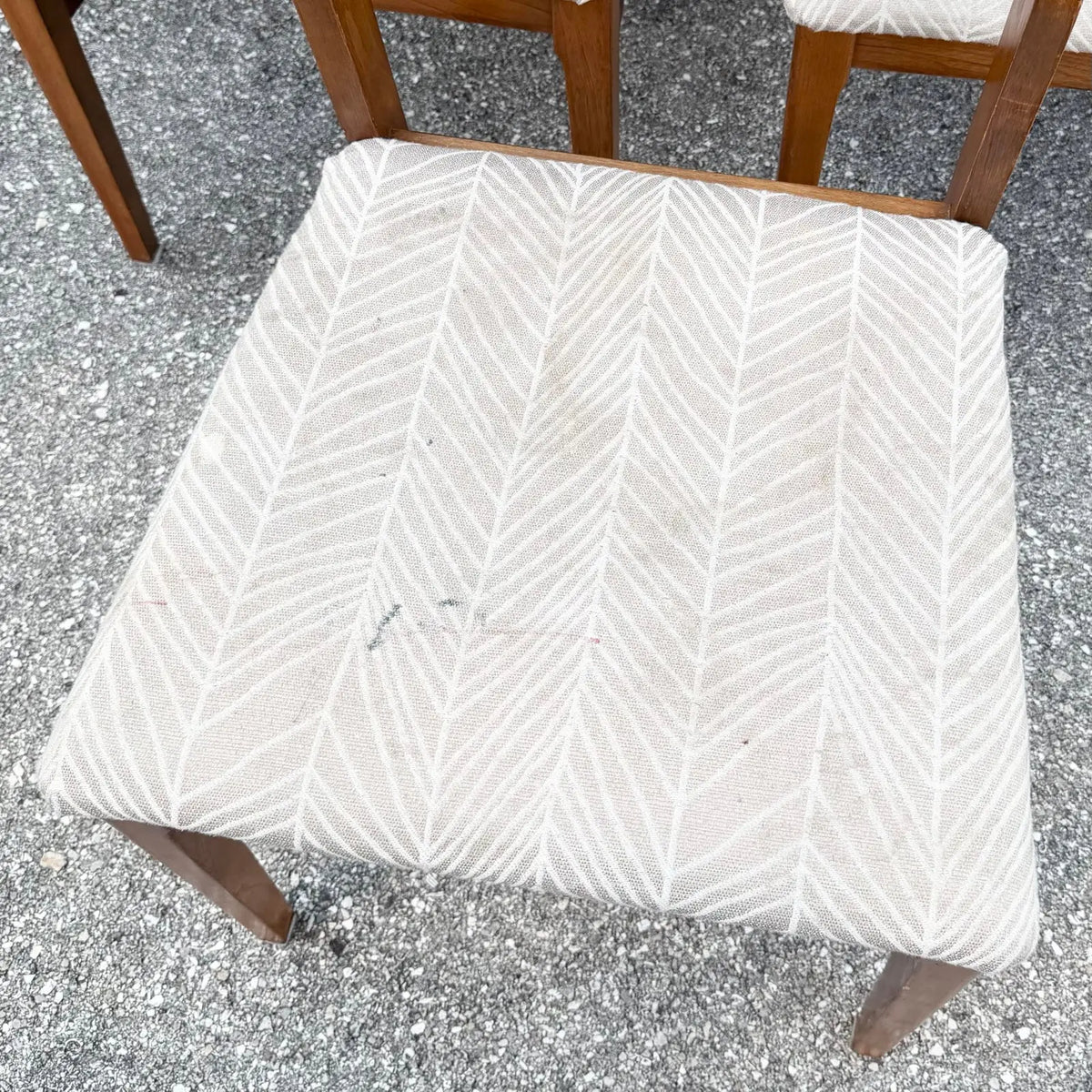 Mid Century Modern Wooden Dining Chairs - Set of 6