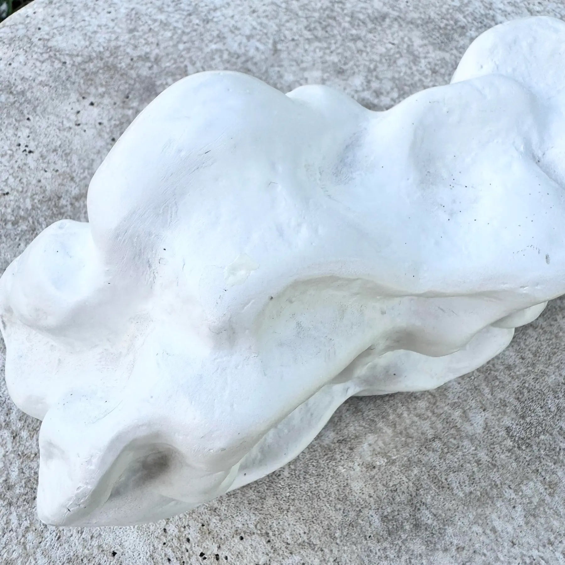 Minimalist Abstract Textured Plaster Sculpture Dolphin & Flamingo