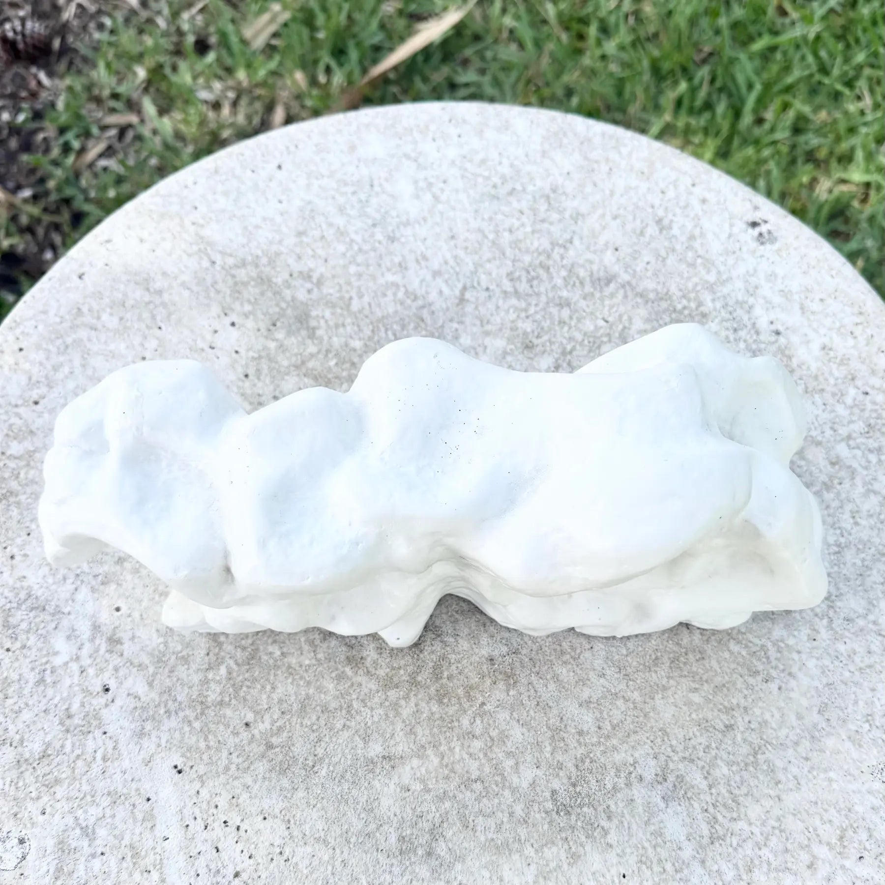 Minimalist Abstract Textured Plaster Sculpture Dolphin & Flamingo