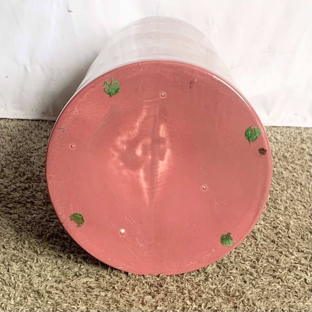 Post Modern Mauve Gloss Ceramic Floor Vase - Dolphin & Flamingo