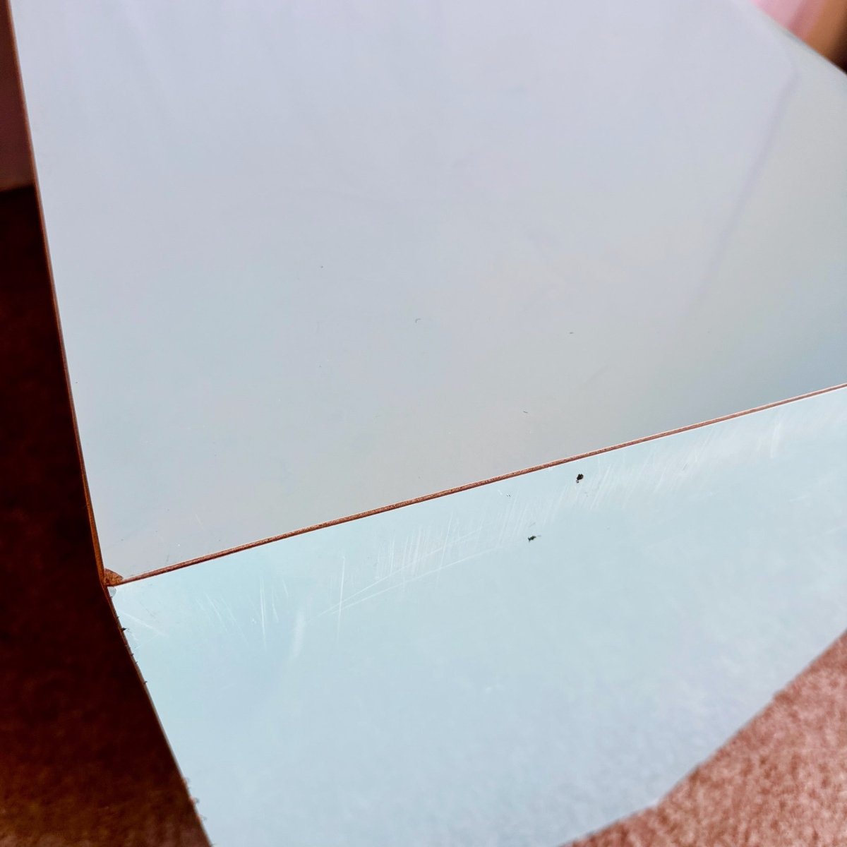 Postmodern Aqua Blue Lacquer Laminate Waterfall Dresser - Dolphin & Flamingo