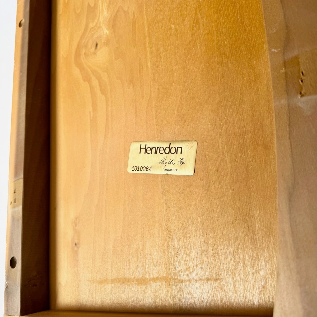 Postmodern Brushed Brass and Cerused Oak Console Table by Henredon - Dolphin & Flamingo