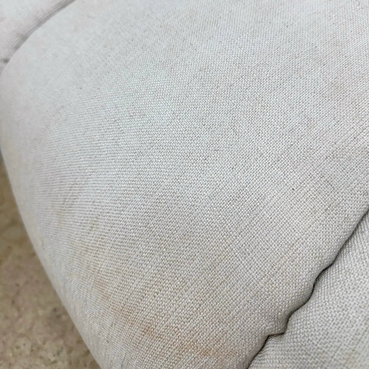 Postmodern Channeled Scalloped Beige Fabric Sections Sofa - 6 Pieces - Dolphin & Flamingo
