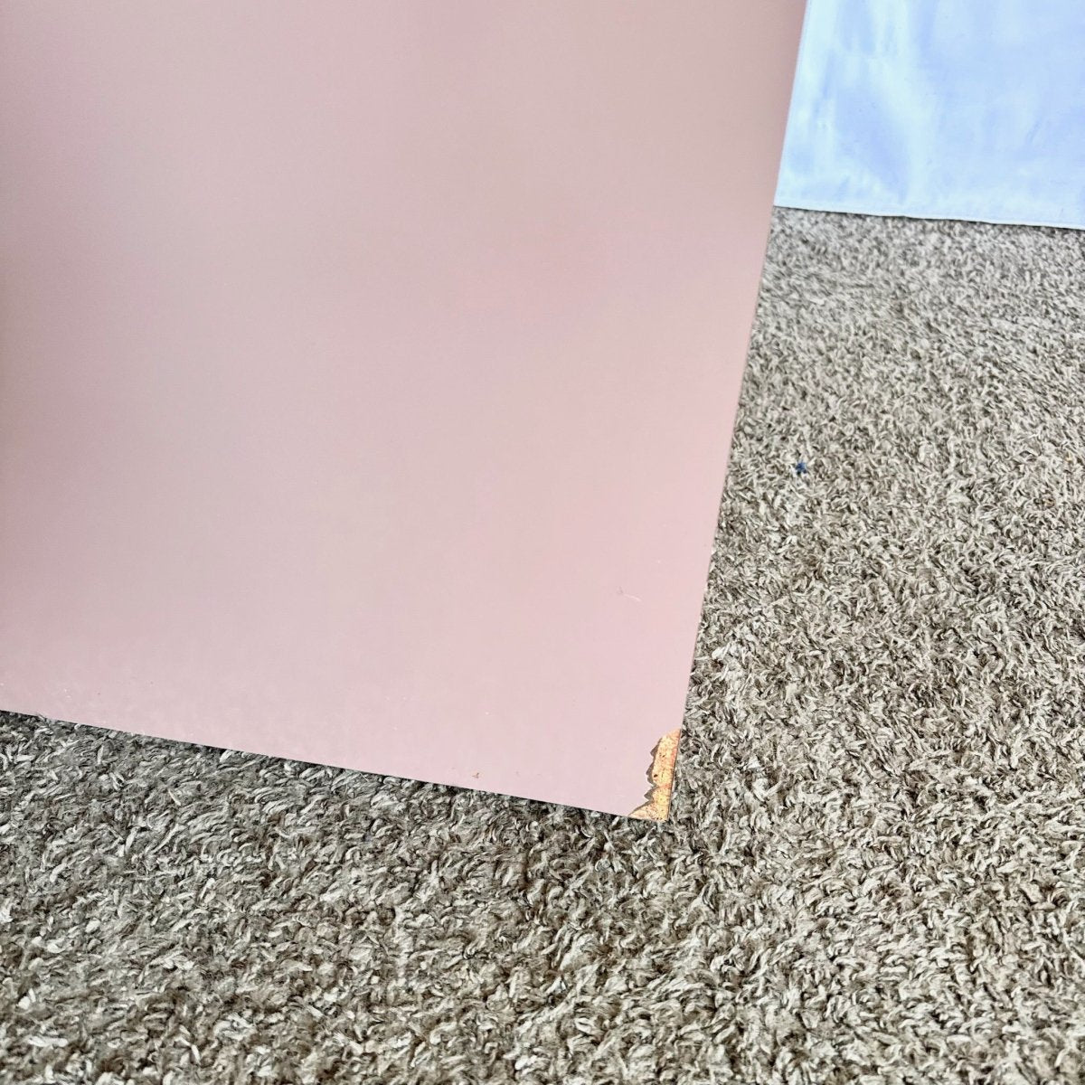 Postmodern Mauve Lacquer Laminate Low Commode/Chest of Drawers - Dolphin & Flamingo