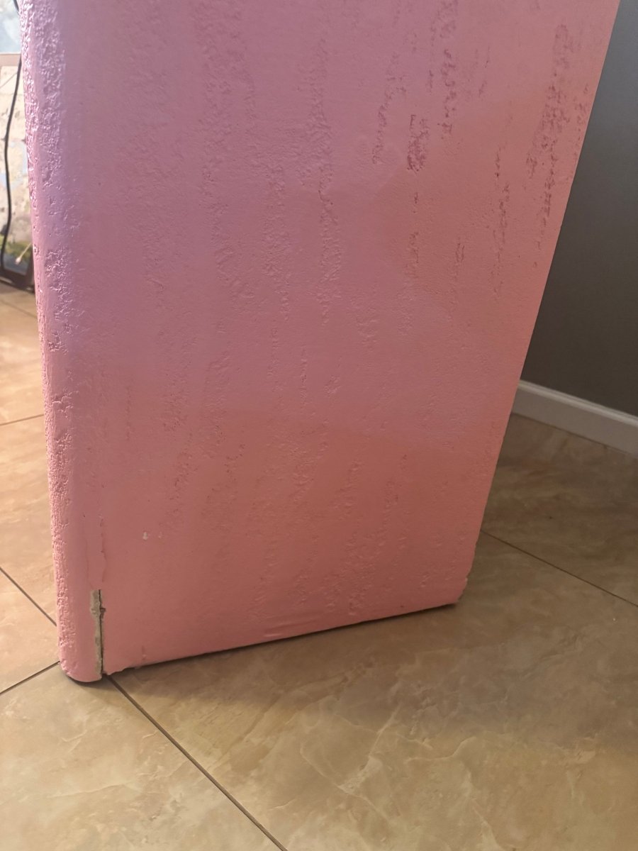 Postmodern Pink Stucco Finished Credenza - Dolphin & Flamingo