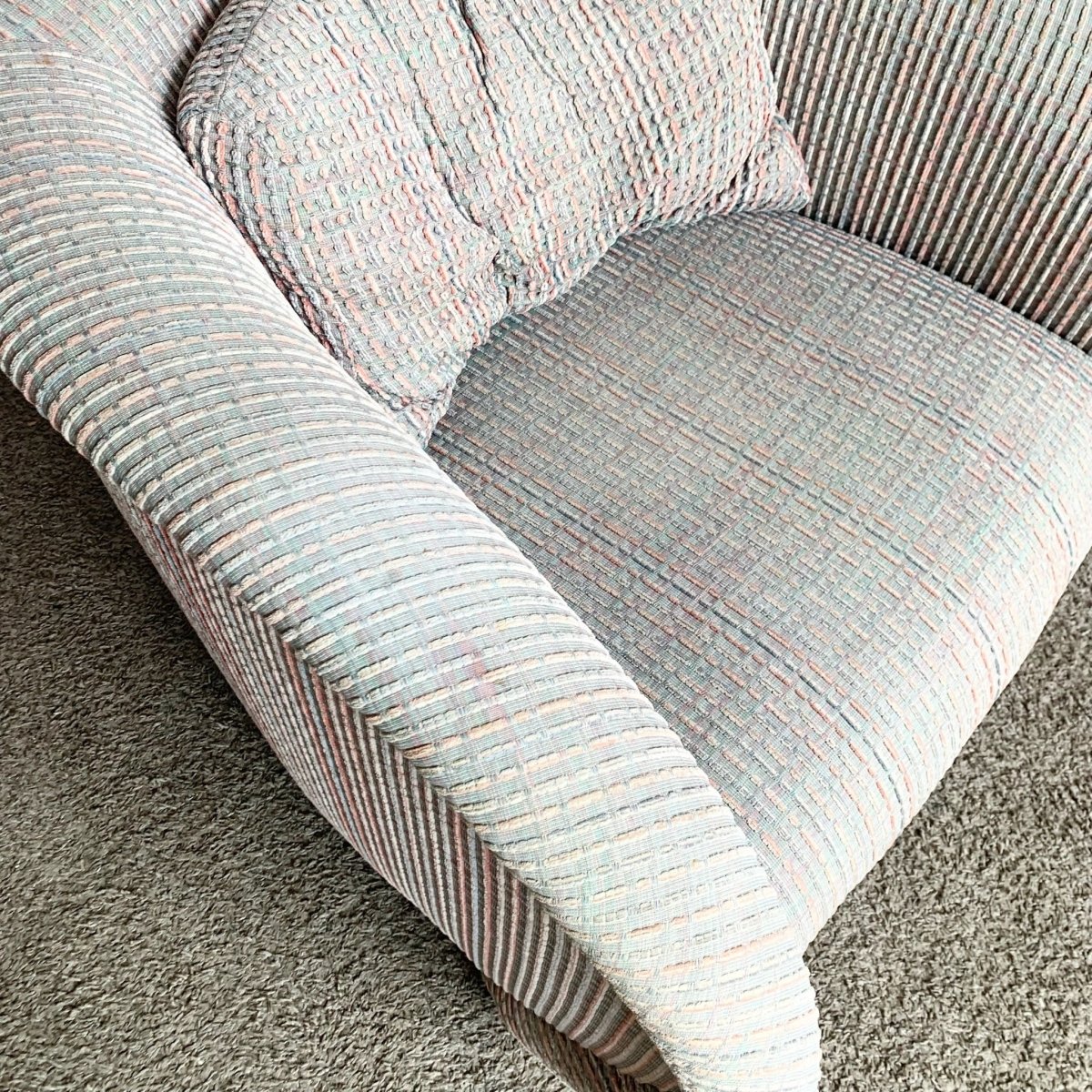 Postmodern Sculptural Swivel Lounge Chairs - A Pair - Dolphin & Flamingo