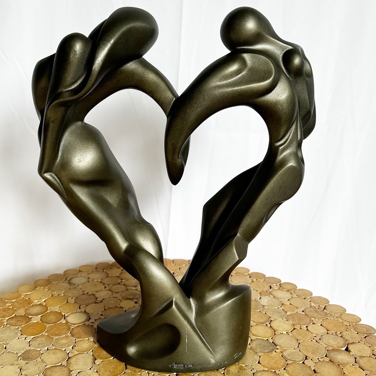 Postmodern “Soul Mates” Sculpture by Austin Productions - Dolphin & Flamingo
