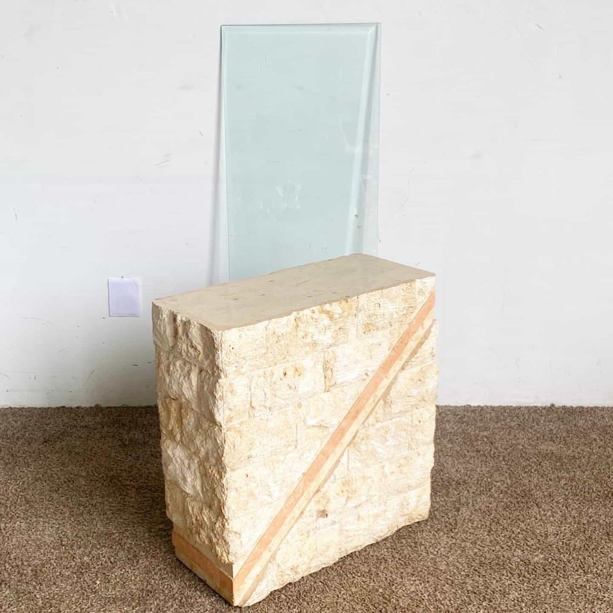 Tessellated Mactan Stone Console Table – Dolphin & Flamingo
