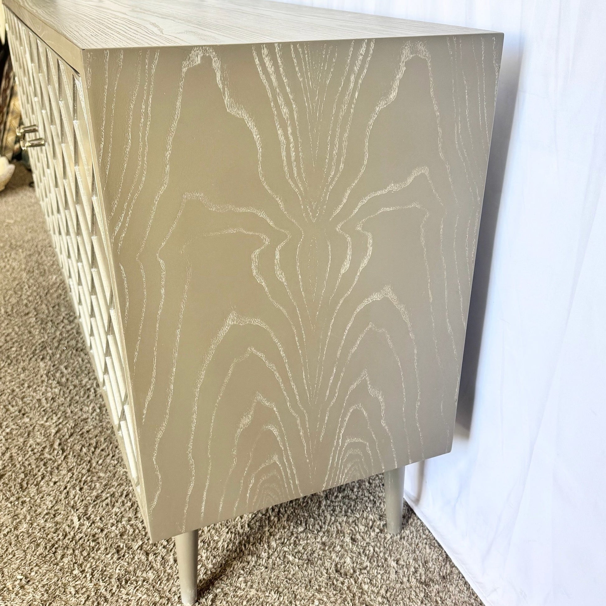 Sherrill Occasional Vintage Made Modern Franco Cerused Ash Wood Credenza - Dolphin & Flamingo