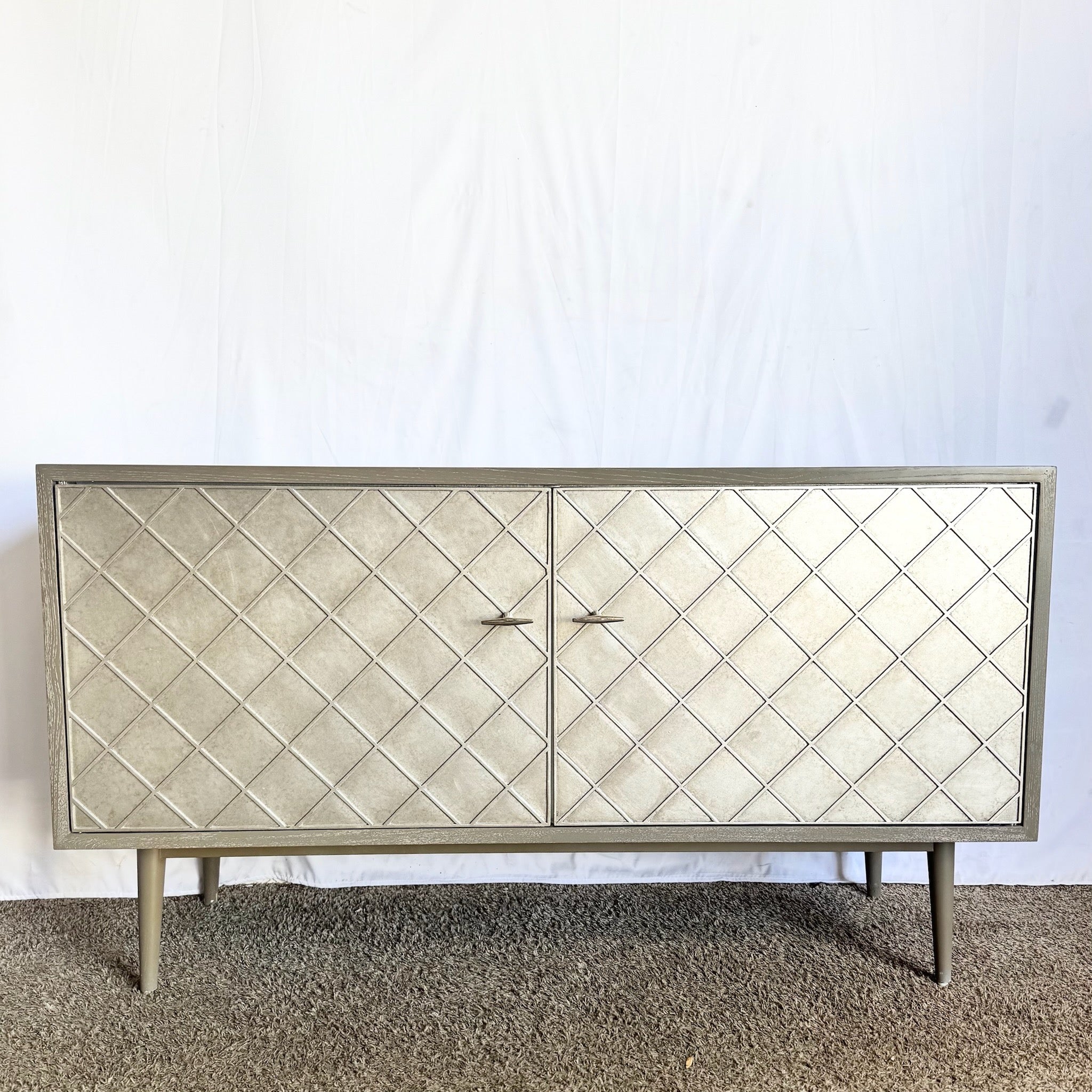 Sherrill Occasional Vintage Made Modern Franco Cerused Ash Wood Credenza - Dolphin & Flamingo