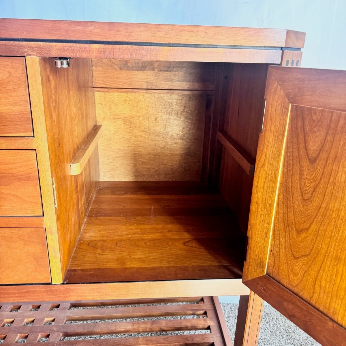 Stickley Arts and Crafts Cherry Wood Sideboard - Dolphin & Flamingo