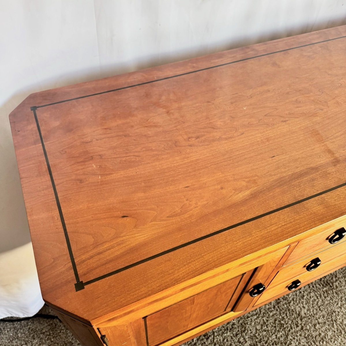 Stickley Arts and Crafts Cherry Wood Sideboard - Dolphin & Flamingo