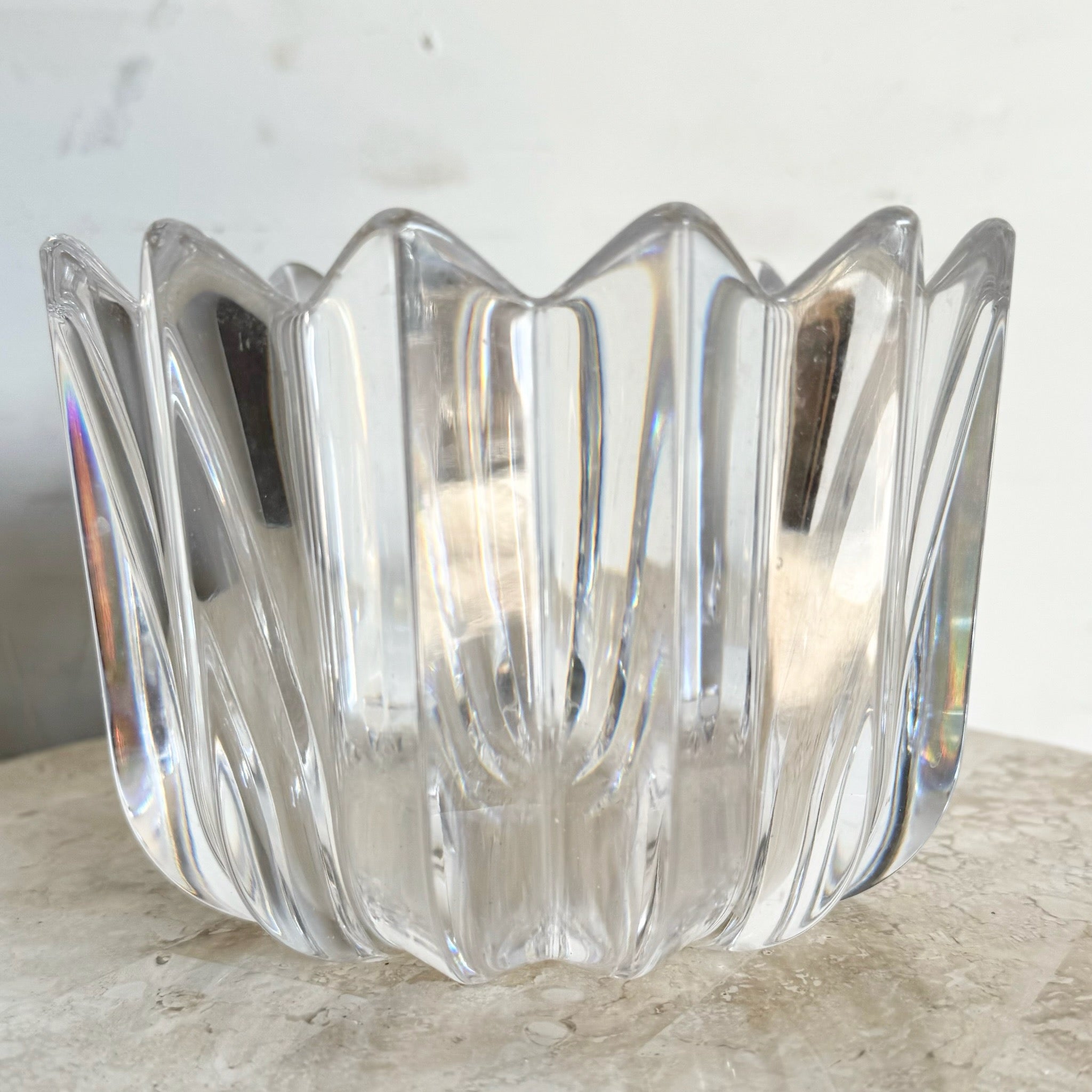 Swedish Crystal Vase Fleur by Orrefors – Dolphin & Flamingo