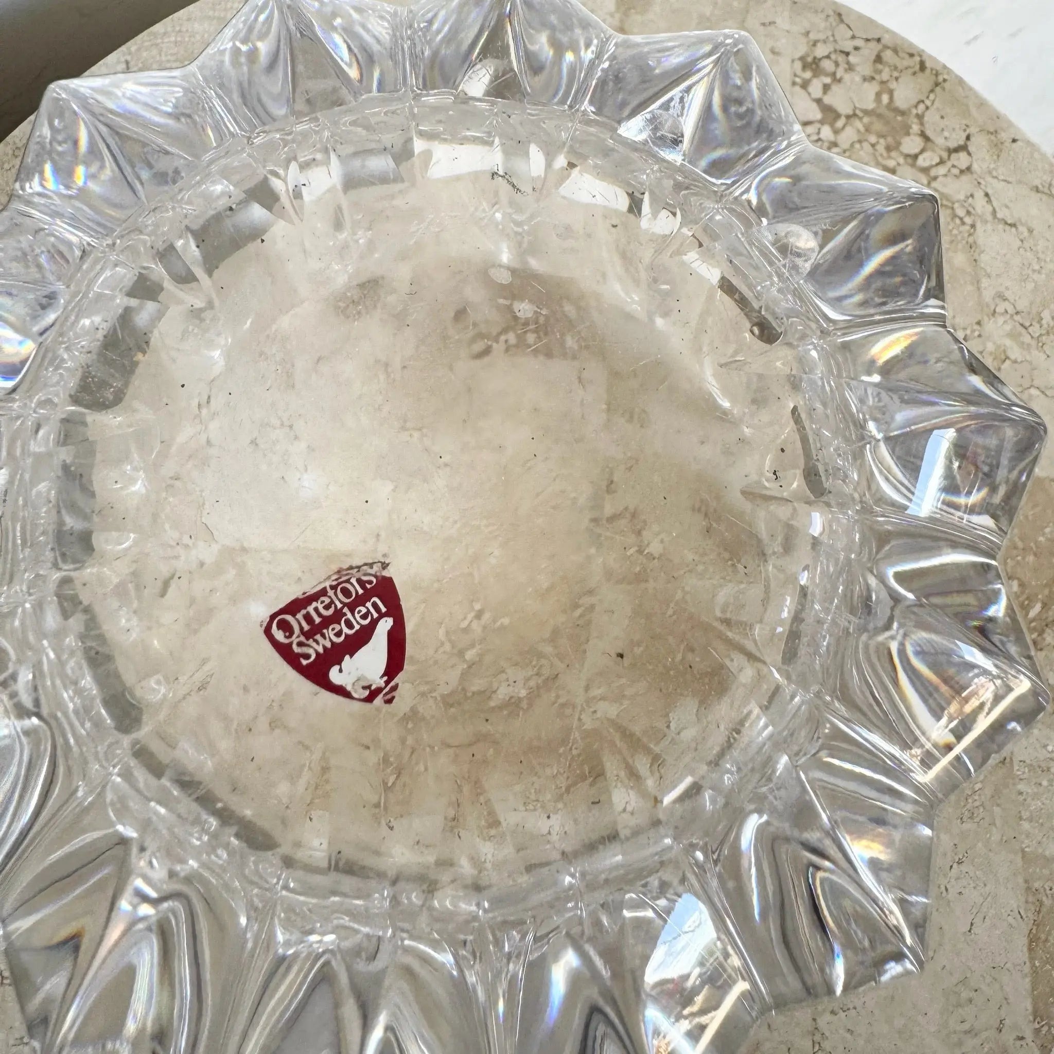 Swedish Crystal Vase Fleur by Orrefors – Dolphin & Flamingo