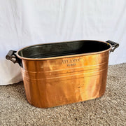 Vintage “Atlantic” Copper Boiler Tub - Dolphin & Flamingo