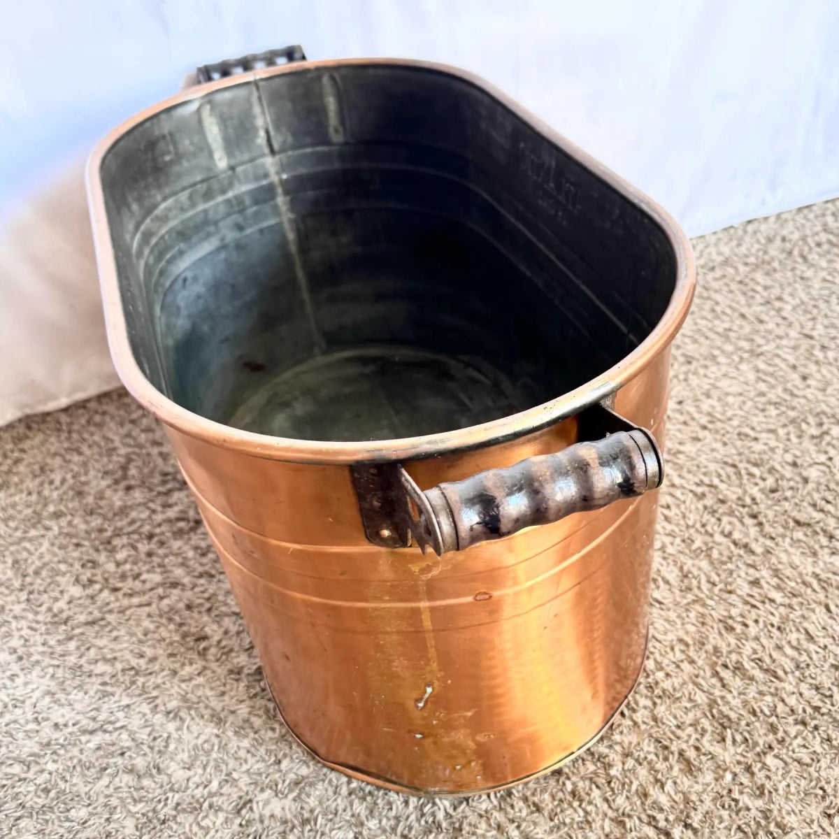 Vintage “Atlantic” Copper Boiler Tub - Dolphin & Flamingo