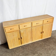 Vintage Boho Chic Rattan Credenza - Dolphin & Flamingo