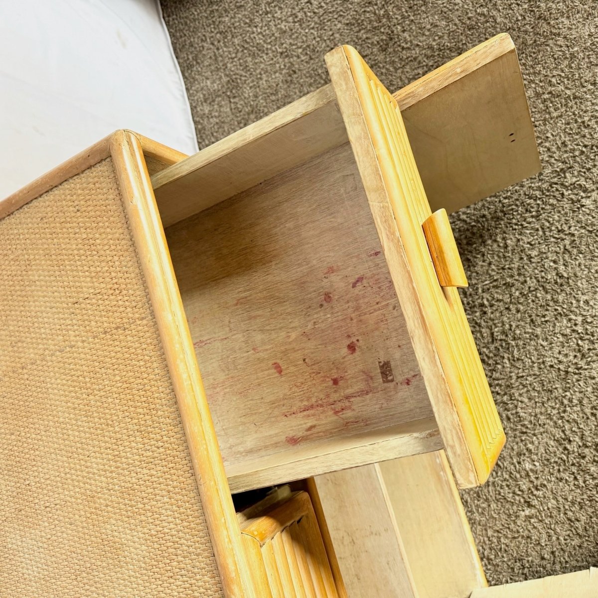 Vintage Boho Chic Rattan Credenza - Dolphin & Flamingo