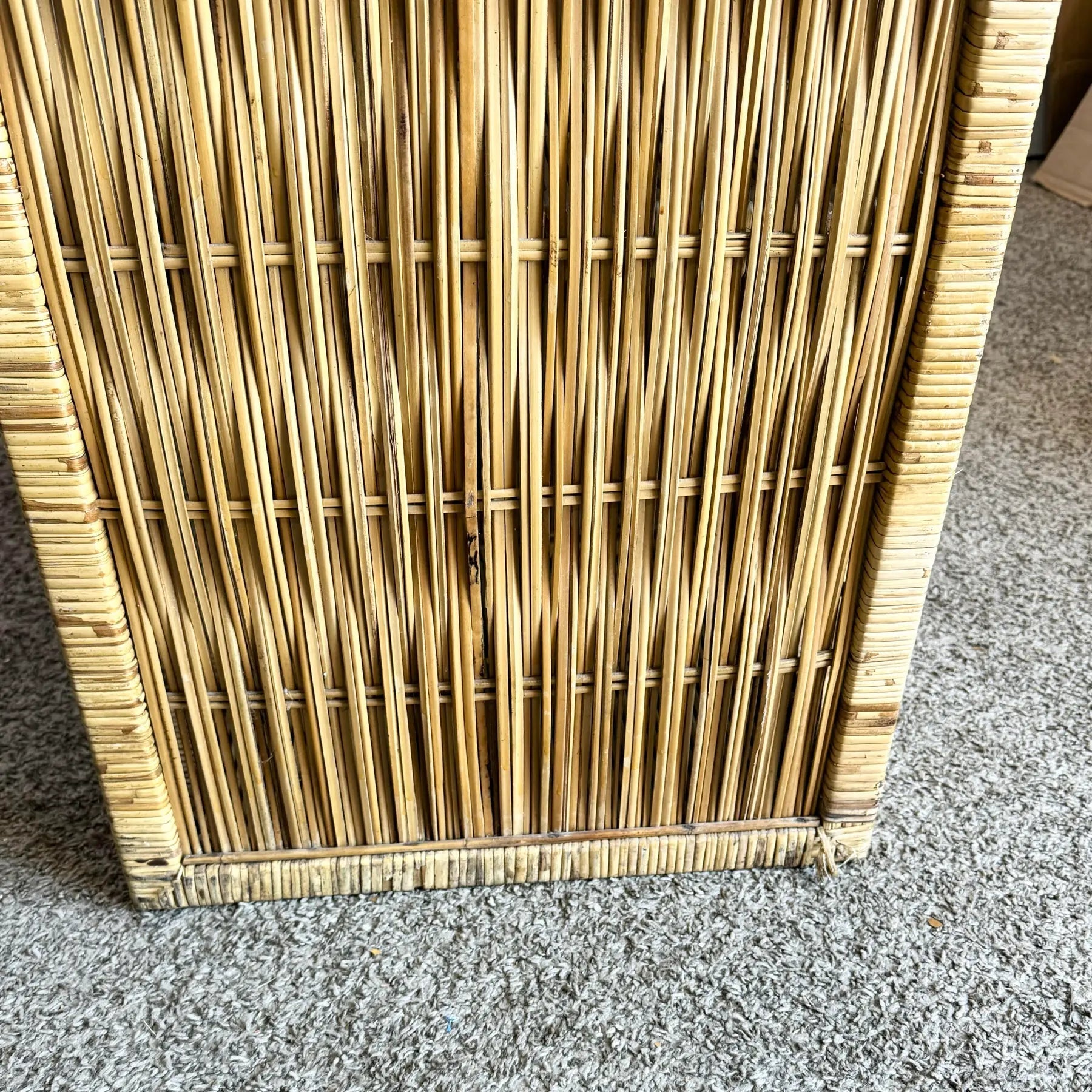 Vintage Boho Chic Wicker Credenza/Buffet - Dolphin & Flamingo