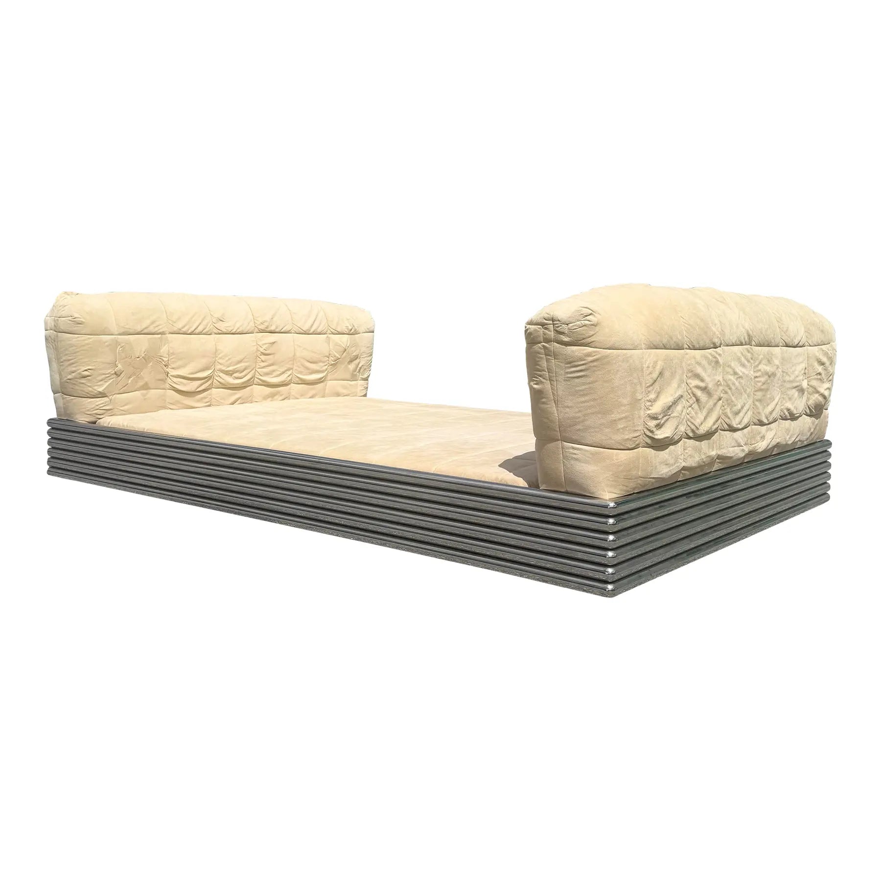 Vintage Brueton Radiator Bed by Stanley Jay Friedman - Queen Dolphin & Flamingo