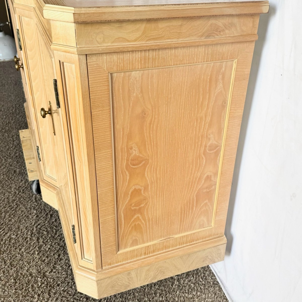 Vintage Burlwood Corinthian Collection Credenza by Drexel - Dolphin & Flamingo