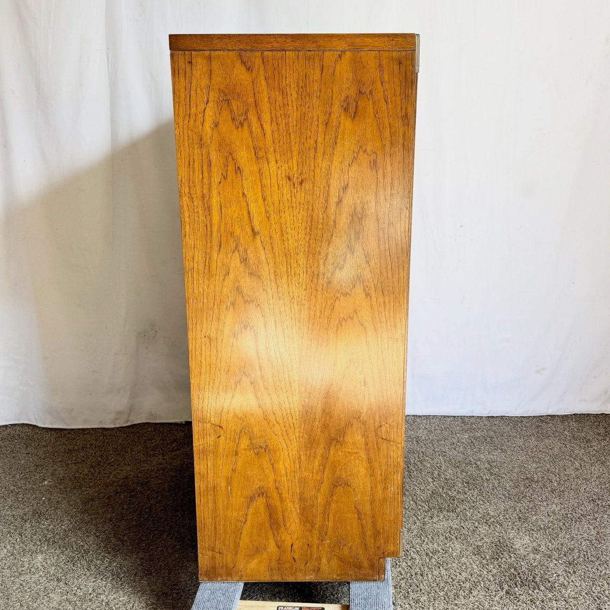 Vintage Campaign Highboy Dresser by Thomasville - Dolphin & Flamingo