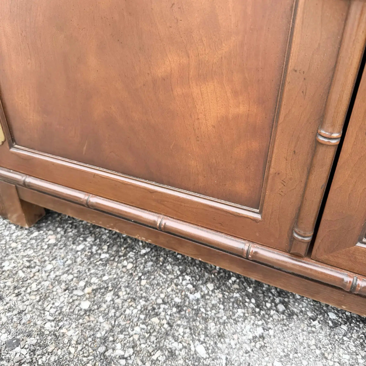 Vintage Campaign Modular Wall Unit Hutch by Baker Knapp Tubbs Dolphin & Flamingo
