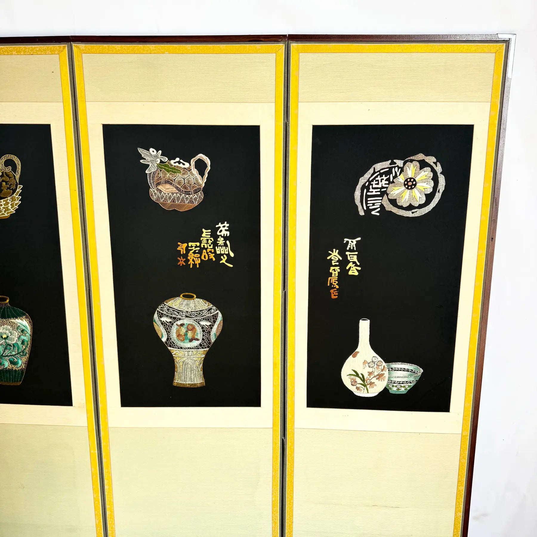 Vintage Chinese 6 Panel Screen/Room Divider